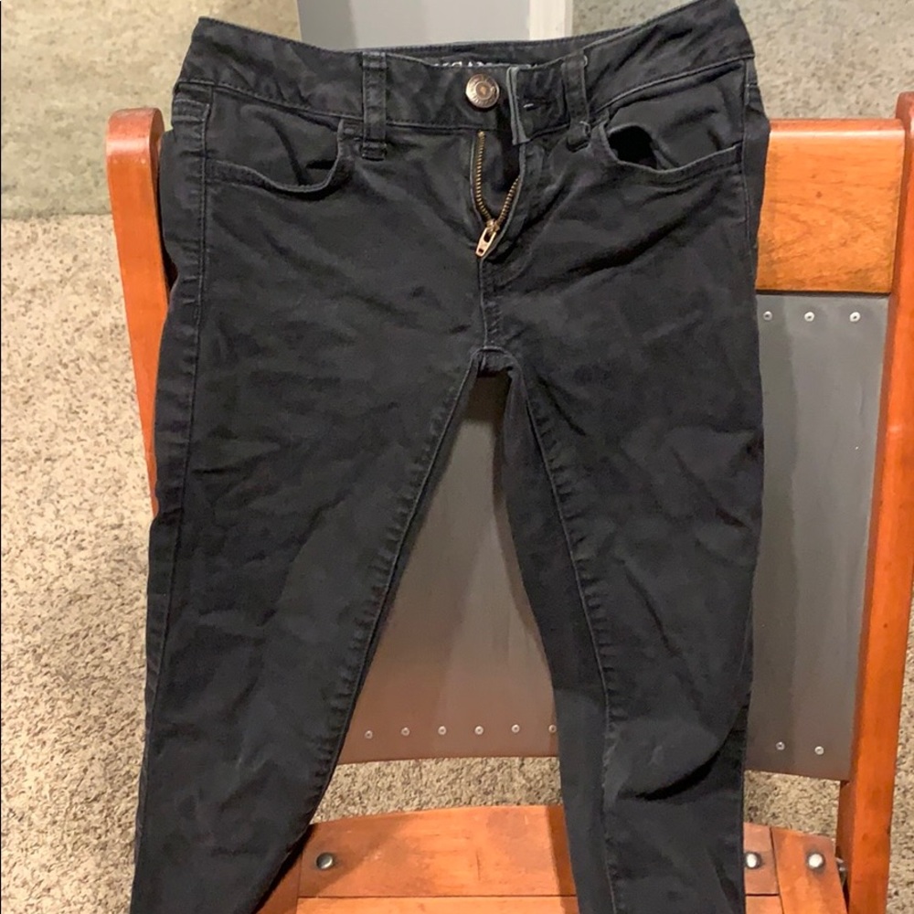 Black American eagle jeans